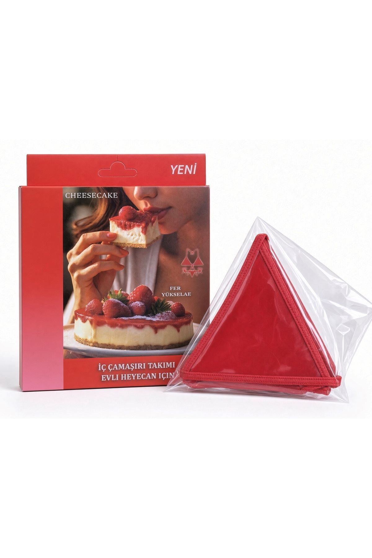 Çilekli Cheesecake Aromalı Yenilebilir İç Çamaşırı