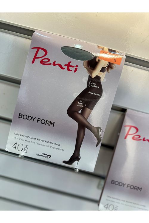 Penti Bodyform Korseli 40 Den Duman Neft Külotlu Çorap