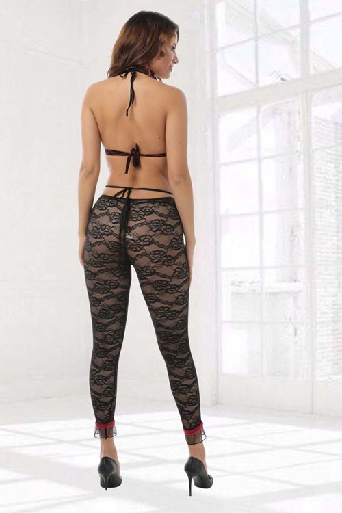 Siyah Kırmızı Fantezi Hizmetçi Kostüm - 4004