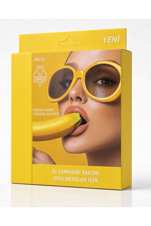 Muz Aromalı Yenilebilir İç Çamaşırı Takımı